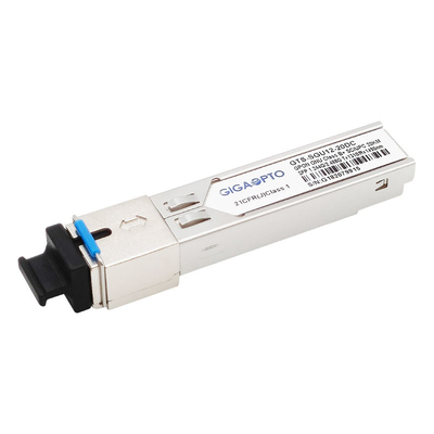 SC UPC los 20km DDM del transmisor-receptor TX1.244G/RX2.488G 1310nm TX 1490nm RX de la clase B+ GPON SFP del Ontario de la ONU