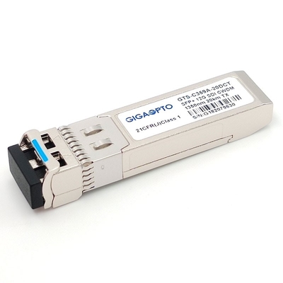 DOM MSA Pinout del transmisor los 20KM LC del transmisor SFP+ Tx 1270~1450nm DFB de 12G SDI CWDM