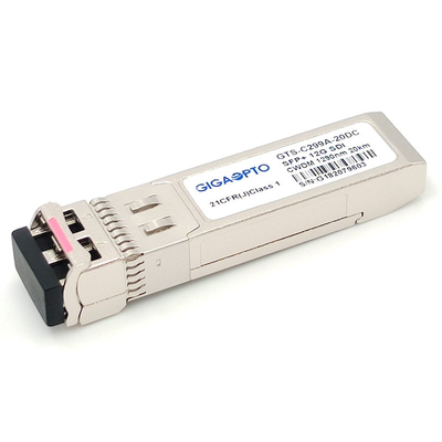 fibra a dos caras óptica video MSA del solo modo del transmisor-receptor 1270~1450nm los 20KM LC de 12G SDI CWDM Digitaces
