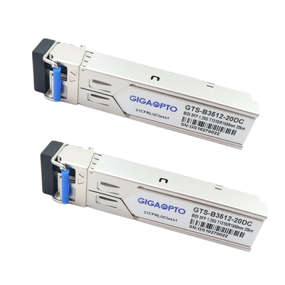 Módulo compatible TX1310nm RX1550nm los 20km del transmisor-receptor de 1000BASE-BX Cisco GLC-BX-20U SFP