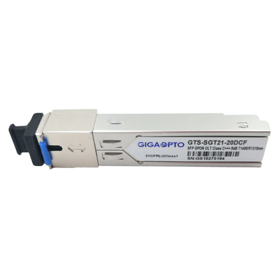 Módulos ópticos DDM del poder de la clase D 8dBm TX del transmisor-receptor de SFP GPON OLT