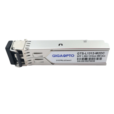 Duplex óptico LC del módulo del transmisor-receptor de los DOM 1.25G de SFP 1000BASE-SX 1310nm MMF los 2km