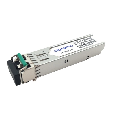 Duplex industrial LC SMF DOM Transceiver Module de 1000BASE-ZX 1.25G SFP 1550nm los 80km