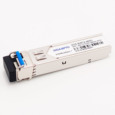 1000BASE-BX 1.25G BIDI SFP TX1310nm/RX1550nm 40km SMF LC DOM módulo de transmisor