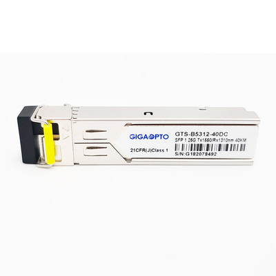 1000BASE-BX 1.25G BiDi SFP Transceiver 40km TX1550nm/RX1310nm LC SMF DOM Modulo