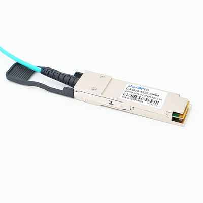 Cable óptico activo 100G QSFP28 del desbloqueo del paralelo a la fan hacia fuera AOC de 4x25G SFP28