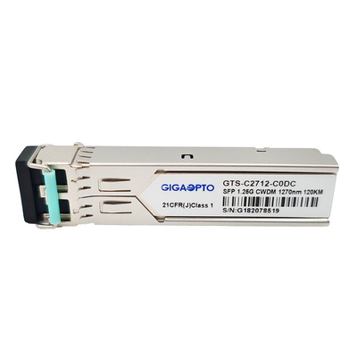 DOM a dos caras del módulo 1.25G 1000BASE CWDM 1270 1610nm el 120km LC SMF del transmisor-receptor de SFP