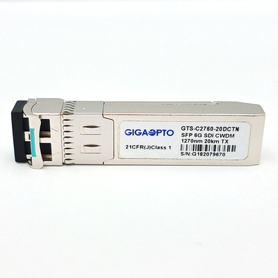 solo módulo de transmisor de 6G SDI SMPTE CWDM SFP 1270nm-1450nm los 20km SMF LC NO-MSA