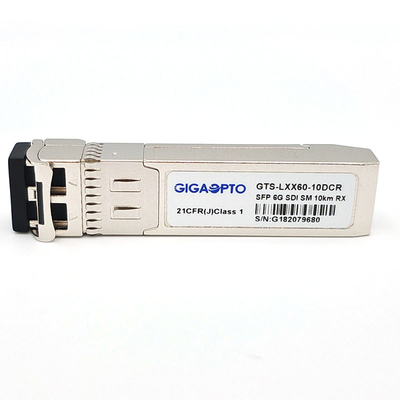 módulos de receptor del PIN el 10km SMF LC de 6G SDI SMPTE SFP solos MSA