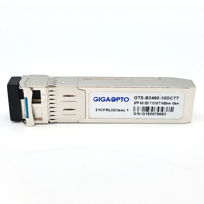 módulos de transmisores duales de 6G SDI SMPTE SFP TX1310nm TX1490nm el 10km SMF BIDI LC NO-MSA