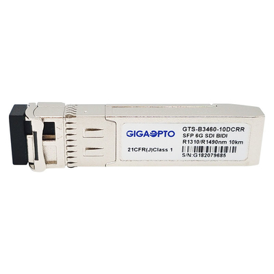 módulo de receptores dual del PIN el 10km SMF BIDI LC de 6G SDI SMPTE SFP RX1310nm RX1490nm No-MSA
