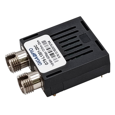 módulo a dos caras óptico del transmisor-receptor del solo modo del ST del SC FC del transmisor-receptor 1310nm SMF los 20km de 64K~52Mbps 1x9