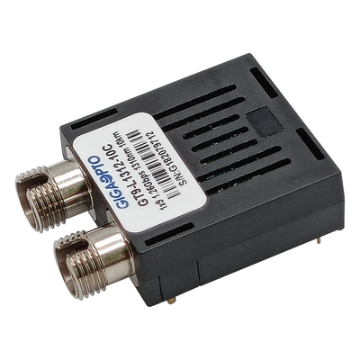 1.25Gbps solo ST a dos caras óptico LVPECL PECL del SC FC del módulo SMF 1310nm el 10km del transmisor-receptor de la fibra 1x9