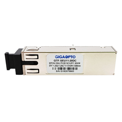 SC UPC SMF DDM del módulo ONU PX20 1.25G SFF 2x10 TX1310nm/RX1490nm de EPON SFF