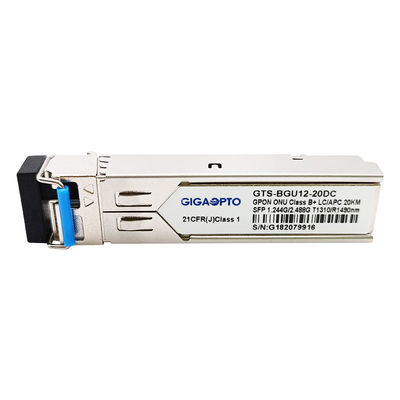 Módulo SMF Tx1310nm Rx1490nm LC APC del transmisor-receptor de la clase B+ GPON SFP de la ONU