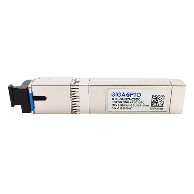 SC UPC los 20km del módulo Tx2.488G /Rx 9.953G 1270nm 1577nm SMF del transmisor-receptor de XGPON ONU N1 SFP+