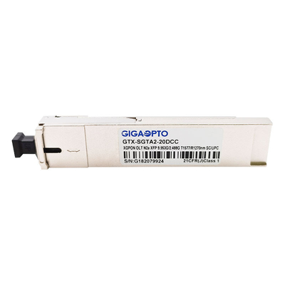 SC UPC DDM del módulo TX 1577nm 9.953G/RX1270nm 2.488G SMF los 20km del transmisor-receptor de XGPON OLT N2a XFP