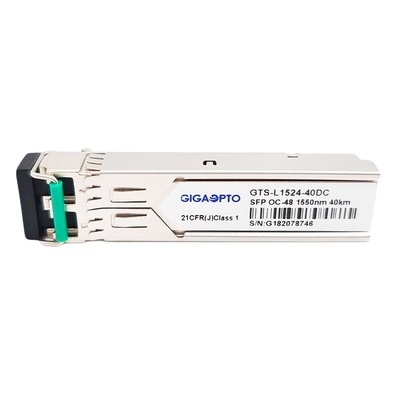 LC a dos caras SMF DOM Other Optical Transceiver Module OC-48 STM-16 IR-2 SFP 2.5Gbps 1550nm los 40km