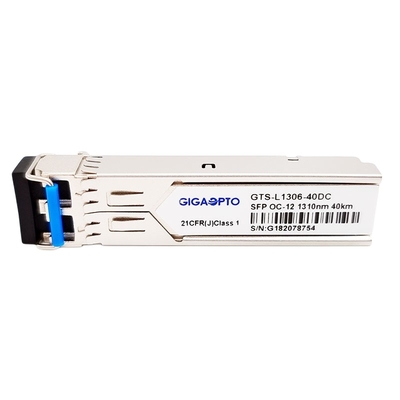 DOM del LC SMF del módulo del transmisor-receptor de 622Mbps OC-12/STM-4 LR-1 SFP 1310nm los 40km SDH/SONET