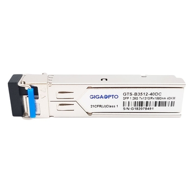 SMF LC DOM Transceiver Module 1000BASE BX 1.25G BIDI TX1310nm RX1550nm SFP los 40km
