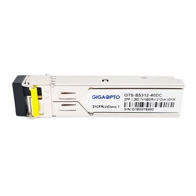 Módulo de los DOM del transmisor-receptor TX1550nm SFP 1.25G 1310nm los 40km LC SMF de 1000BASE BX 1.25G BiDi SFP