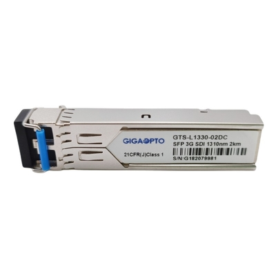los módulos del transmisor-receptor de 3G SDI SMPTE SFP 1310nm los 2km SMF duplican DOM MSA Pinout del LC con los modelos patológicos video