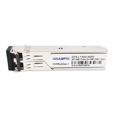 Módulo óptico del transmisor-receptor de 100BASE FX SFP para el transmisor-receptor a dos caras de la fibra de Gigabit Ethernet los 2km 155Mbps 1310nm