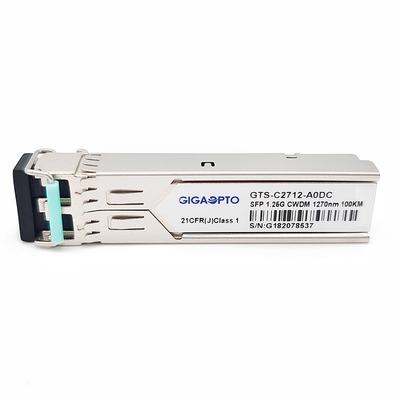 módulo SMF DOM Duplex LC del transmisor-receptor de 1.25G 1270 ~1610nm el 100km 1000BASE CWDM SFP