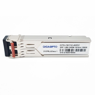 módulo SMF DOM Duplex LC del transmisor-receptor de 1.25G 1270 ~1610nm el 100km 1000BASE CWDM SFP