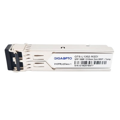 DOM ópticos industriales 155Mbps del LC 1310nm MMF los 2km del duplex del módulo 100BASE FX del transmisor-receptor de SFP