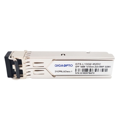 Puertos del transmisor-receptor 1310nm MMF los 2km LC DOM Module For Gigabit Ethernet SFP de 100BASE FX SGMII SFP