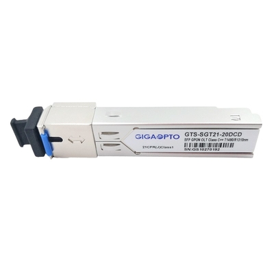 SC UPC DDM de la clase C++ 1490nm TX 1310nm RX del transmisor-receptor de los 20KM OLT GPON SFP