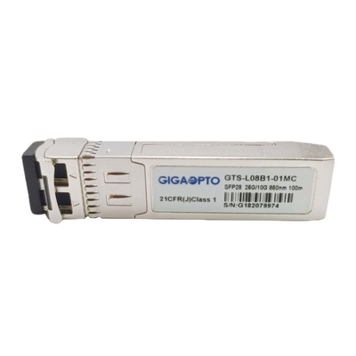 DOM ópticos ópticos duales del LC del módulo del transmisor-receptor del transmisor-receptor MMF 850nm el 100m de la tarifa 10G 25GBASE-SR SFP28