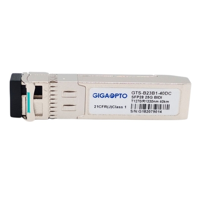 DOM ópticos del transmisor-receptor 1270nm-TX 1330nm-RX los 40km 25GBASE-BX40-U SMF LC de SFP28 25G