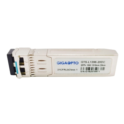 Solo módulo óptico 1310nm LC DDM del transmisor-receptor de la fibra SMF los 20km del modo de SFP+ 10G ELR