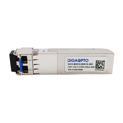 Módulo dual LX 1310nm TX 1550 nanómetro RX SMF los 20km del transmisor-receptor de 1G BIDI CSFP