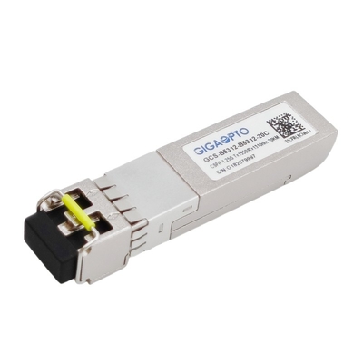 Sola fibra de 1.25G BIDI CSFP del módulo dual del transmisor-receptor LX TX1550nm RX1310nm SMF los 20km Sfp