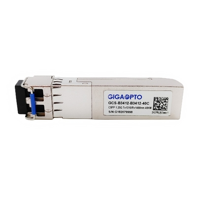 módulo en doble canal TX1310nm RX1490nm SMF los 40km del transmisor-receptor de 1.244G BIDI CSFP