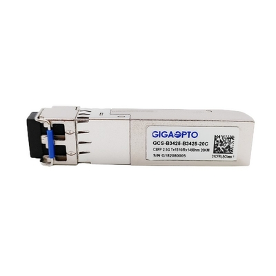 2.5Gbps CSFP se doblan los DOM del LC del transmisor-receptor de BIDI los 20km TX1310 RX1490