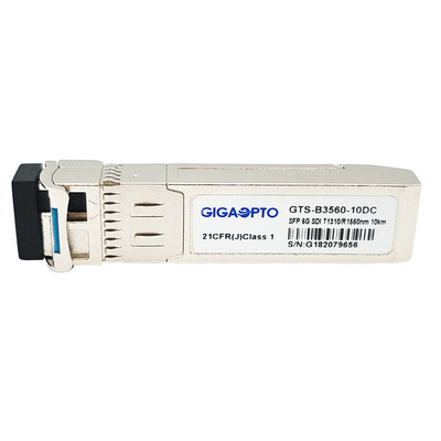 módulos MSA del transmisor-receptor de 6G SDI SMPTE SFP BIDI LC TX1310nm RX1550nm el 10km