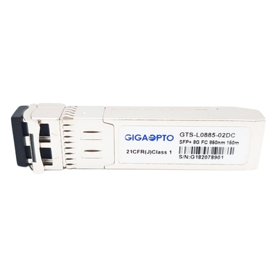 DOM LC MMF del módulo los 300m del transmisor-receptor de la fibra del interruptor 850nm del canal 8GFC SFP+ de la fibra 8G