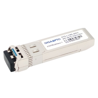 DOM del transmisor-receptor del canal SFP+ 1310nm los 20km LC SMF de la fibra del brocado 8G