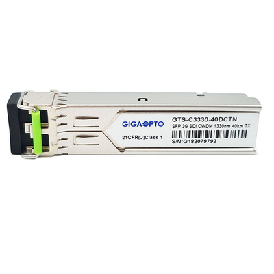 Solo módulo de transmisor de 3G-SDI SFP CWDM 1270nm-1610nm los 40KM SMF LC DDM no MSA