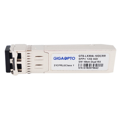 Módulo de receptores dual de 12G-SDI SFP+ el 10km LC DOM Non MSA Pinout