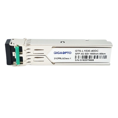 Módulo de receptor del transmisor óptico de SMPTE 3G-SDI SFP 1550nm los 40km MSA DDMI