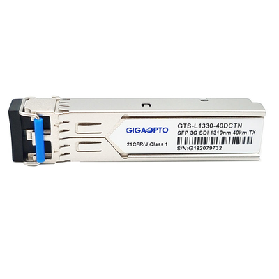 No transmisor óptico 1310nm los 40km SFP del transmisor-receptor video de MSA Pinout 3Gbps para SD HD/3G SDI