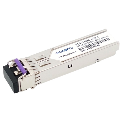 transmisor video MSA 1270nm-1610nm los 20km SMF LC DDM del transmisor-receptor CWDM de 3Gbps DVI SFP solo