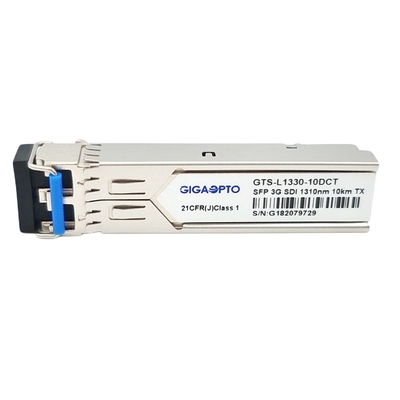 DOM video MSA del transmisor óptico el 10km LC del SD SDI 3G SDI SFP TX1310nm solos para SD HD 3G SDI