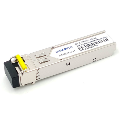 módulo de receptor del transmisor de 3Gbps MSA SMPTE SFP BiDi TX1550nm RX1310nm los 40km para SD/HD/3G-SDI LC SMF DDM