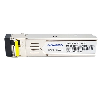 solo módulo patológico video DDM MSA del transmisor-receptor de los modelos del módulo TX1550nm RX1310nm el 10km de BiDi SFP del modo 3Gb/S